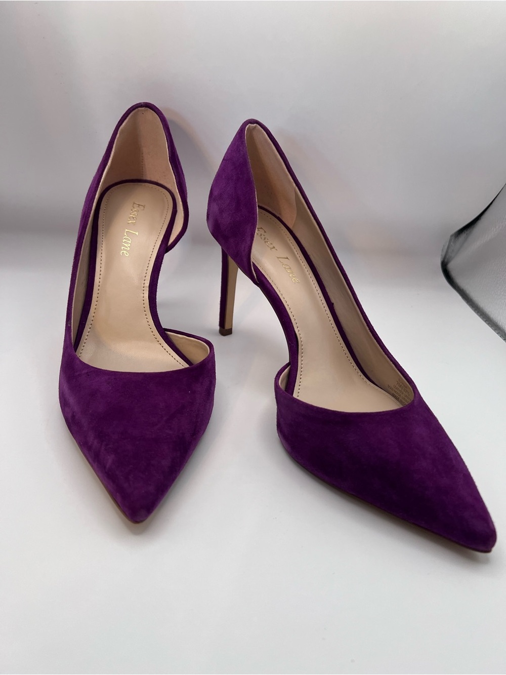 Magenta Suede Pointed-Toe Stiletto Pumps